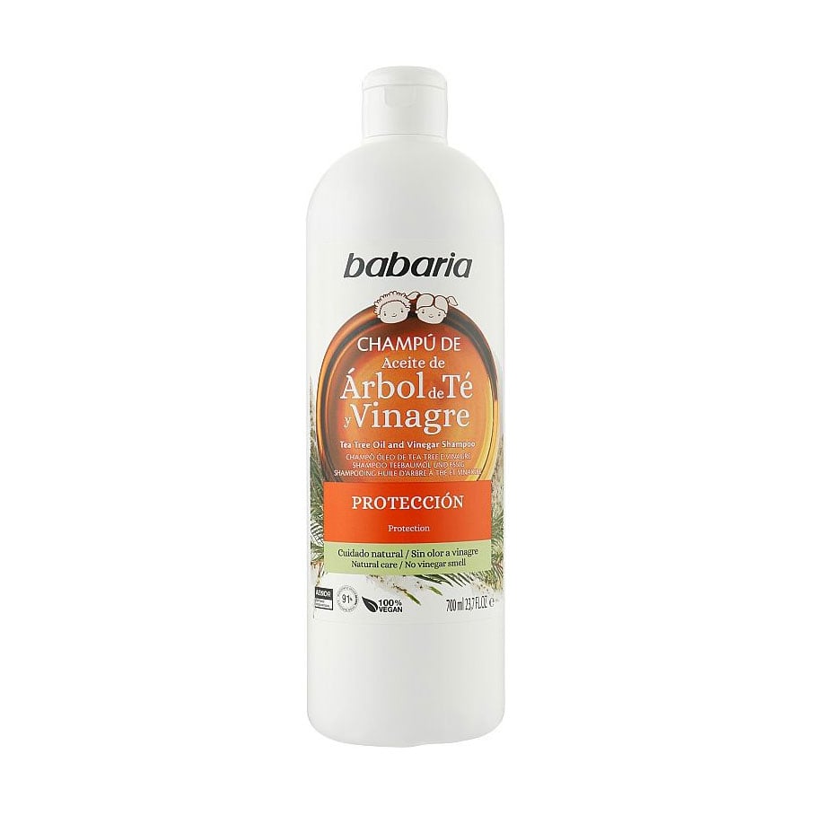 Шампунь для волосся Babaria Tea Tree Oil And Vinegar Shampoo з оцтом та олією чайного дерева, 700 мл